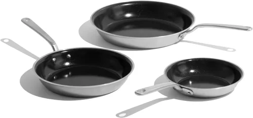 Vista 21 de Made In Utensilios de cocina CeramiClad 2.0 - Sartén antiadherente de 10 pulgadas (mango inoxidable), revestimiento de acero inoxidable de 5 capas