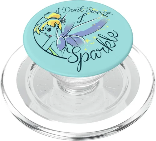 Vista 8 de Disney Peter Pan Tinkerbell I Don't Sweat I Sparkle PopSockets Adhesivo PopGrip