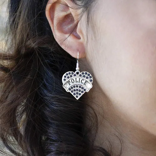 Vista 3 de Inspired Silver - Pendientes de plata con diseño de corazón con circonita cúbica