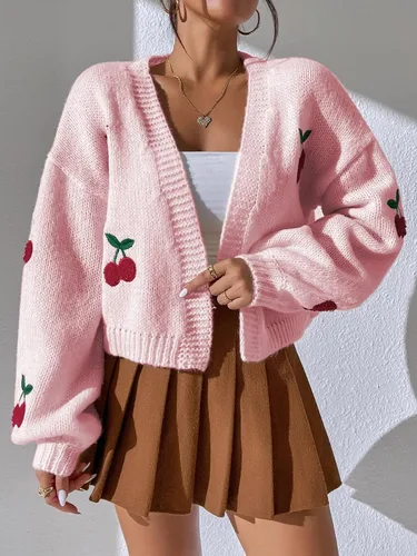 Vista 4 de SweatyRocks Suéter de punto de manga larga con bloque de color para mujer