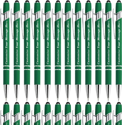 Vista 15 de Bolígrafos personalizados con lápiz capacitivo, bolígrafos grabados personalizados, impresos con tu logotipo o mensaje para Navidad, graduación
