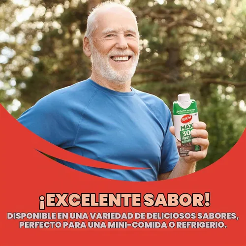 Vista 4 de BOOST MAX Batidos de Proteína Listos para Beber - Batido Alto en Proteínas de 30g - Chocolate Bebidas Nutricionales para Apoyar la Recuperación