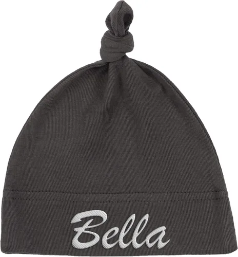 Vista 4 de Mato & Hash Gorro con nudo ajustable 100 % de algodón para bebés unisex Azul Bebé - Personalizado
