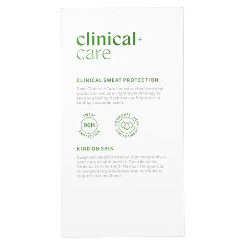 Vista 2 de Dove Clinical + Care Clinical Protection Antitranspirant Cool Essentials con suero nutritivo 96 horas de protección contra olores 1.7 onzas