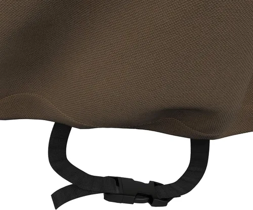 Vista 6 de Amazon Basics Funda para mesa de centro de patio al aire libre, impermeable, anti-UV, duradera, beige/tostada, 48 x 28 pulgadas