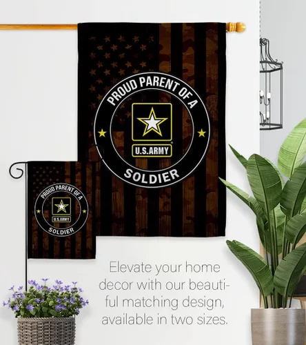 Vista 8 de Orgulloso bandera de la casa del ejército – Paquete de guardabosques de las fuerzas armadas de los Estados Unidos Americanos Militares Veteranos
