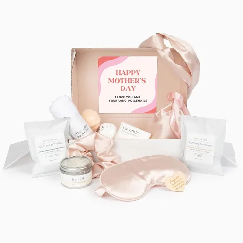 Vista 12 de Dear Ava Regalos de spa para mujeres Cuidado personal orgánico de lujo anti estrés relajante baño y cuerpo Kit de cesta para ella con tarjeta