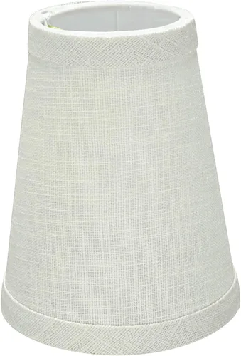 Vista 3 de Aspen Creative 32664-2B - Juego de lámparas de araña con clip con forma de imperio pequeño (paquete de 2), diseño de transición en blanco, 4