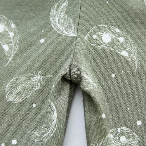 Vista 5 de Owlivia Conjunto de pijama de manga corta para bebé de algodón 100% orgánico, ropa de dormir de 2 piezas para niño y niña