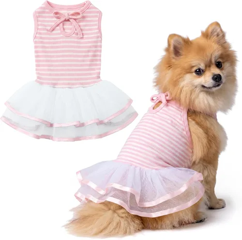 Vista 110 de Parisian Pet Chambray - Vestido para perro - Ligero sin mangas para perro, niña, talla XS Chambray en general