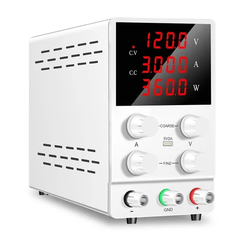 Vista 13 de Fuente de alimentación de CC variable, 30 V, 10 A, 5 A, fuente de alimentación de banco regulada de CC con pantalla LED de 4 dígitos, 15 V, 60 V