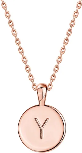 Vista 56 de PAVOI - Collar con dije de letra inicial chapado en oro de 14 quilates para mujer Collar con inicial alfabética de oro