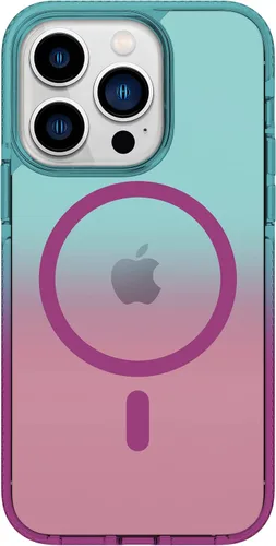 Vista 7 de Prodigee iPhone 14 Pro Max Safetee Flow Night + Mag Multicolor translúcido Prueba de caídas Cubierta de doble capa Compatible con carga NOCHE