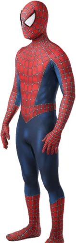 Vista 4 de Disfraz Zentai de superhéroe de elastano, para cosplay, 3D, para Halloween, para adultosniños, estilo 3D