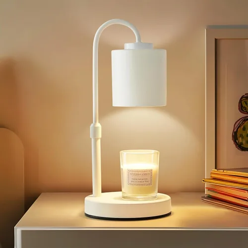 Vista 11 de CASTLELIFE - Lámpara calienta-velas con temporizador y atenuador, calentador de cera eléctrica ajustable en altura para velas de tarro, regalos