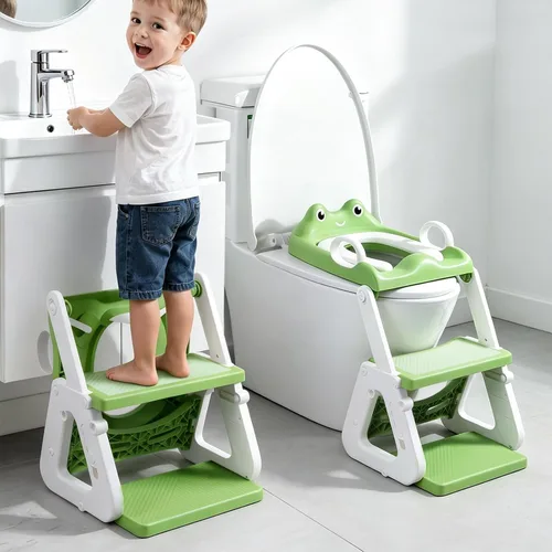 Vista 12 de Orzbow Potty Training Seat with Step Stool, Adjustable Height, Anti-Slip