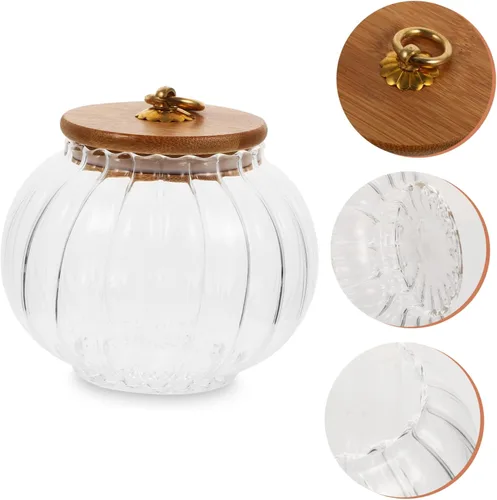 Vista 2 de BESTOYARD Tarro de cristal de calabaza 3pcs Cereales Pasta