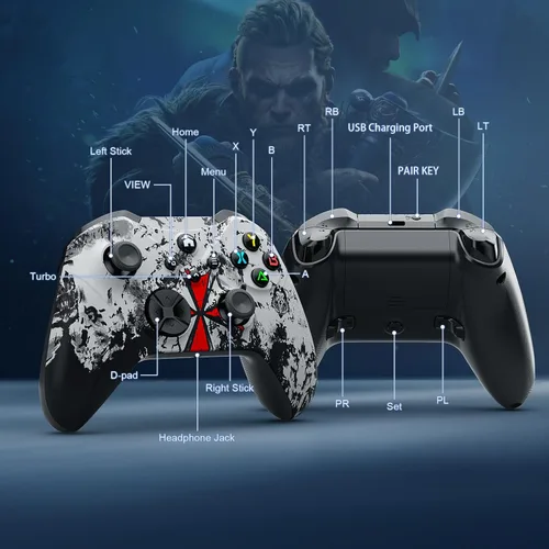 Vista 8 de Gamrombo Wireless Controller Replacment for Xbox Special Edition Wireless Gaming Controller,Compatible with Xbox One,Xbox Series XS,X,PCSteamMac