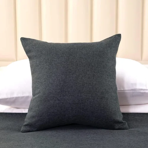 Vista 9 de AMBERIS 2 fundas de almohada (45×45cm) (sin relleno) azul, de imitación a lino decorativo 2 fundas de almohada (sin relleno) para el hogar y el hotel