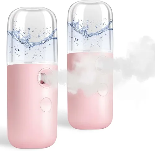 Vista 12 de GIVERARE Nano Vaporizador Facial, Mini Vaporizador de Mano, Vaporizador Recargable por USB, Tanque de Agua Visual de 30ml, Hidratante y Humectante
