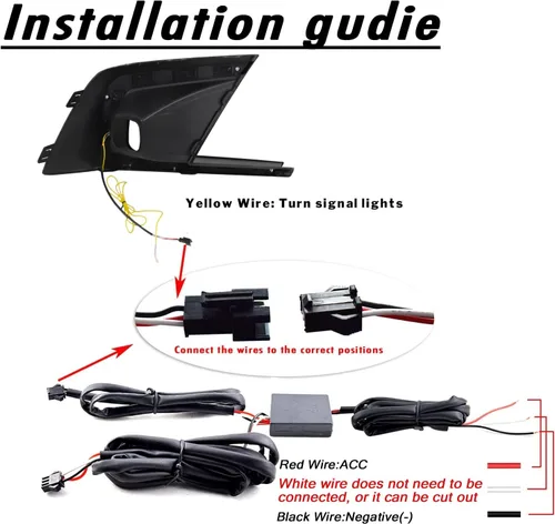 Vista 2 de Switchback - Lámpara LED antiniebla frontal blanco/ámbar, lámpara secuencial diurna de funcionamiento, característica de señal de giro LED