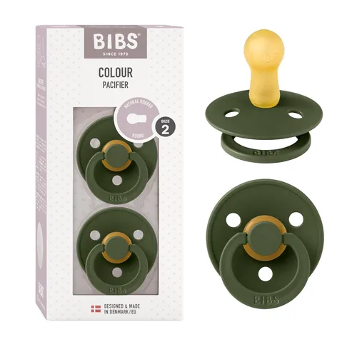 Vista 85 de BIBS - Paquete de 2 chupetes para bebés, goma natural libre de bisfenol A, hechos en Dinamarca, colección Colour, para bebés de 18+ meses, azul bebé