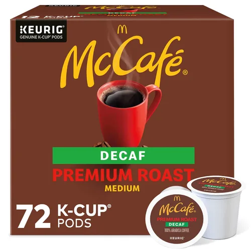 Vista 18 de McCafe Café descafeinado tostado premium, cápsulas Keurig K-Cup de una sola porción, descafeinado, 60 unidades, (6 paquetes de 10)