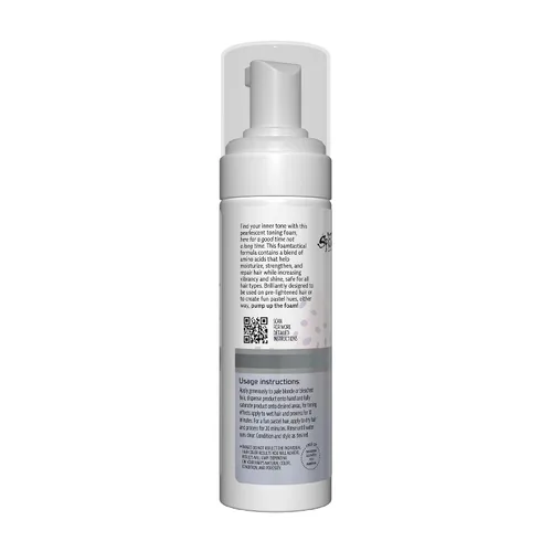 Vista 3 de Splat Espuma tonificante brillante, rubio platino, 5 onzas, el tóner para el cabello dura hasta 10 lavados, la espuma acondicionadora ligera aumenta