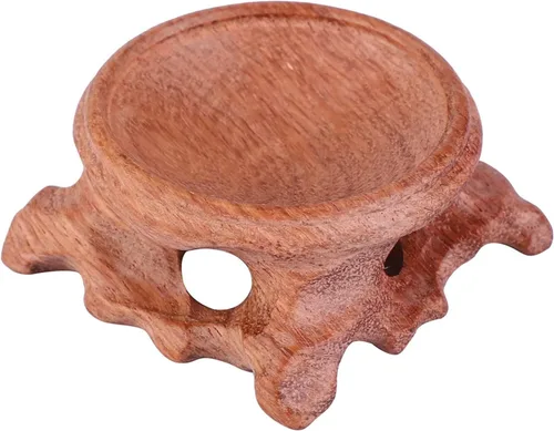 Vista 9 de Soporte de madera para esfera de cristal, 1.6 pulgadas, mini soporte de exhibición de madera para bola de cristal, soporte de bola decorativo