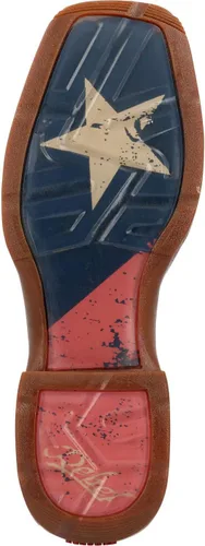 Vista 2 de Durango Botas patrióticas de meter con bandera de Texas Western para hombre