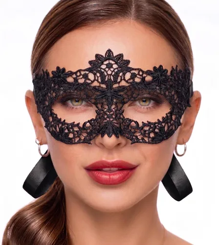 Vista 44 de Masquerade Mask For Women Lace Masquerade Mask for Masquerade Party, Proms, Venetian Party, Mardi Gras, Halloween & Cosplay Ana Bg Pluma de Pavo Real