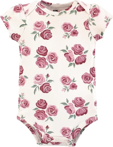 Vista 513 de Hudson Baby baby-girls Cotton Bodysuits 3-pack