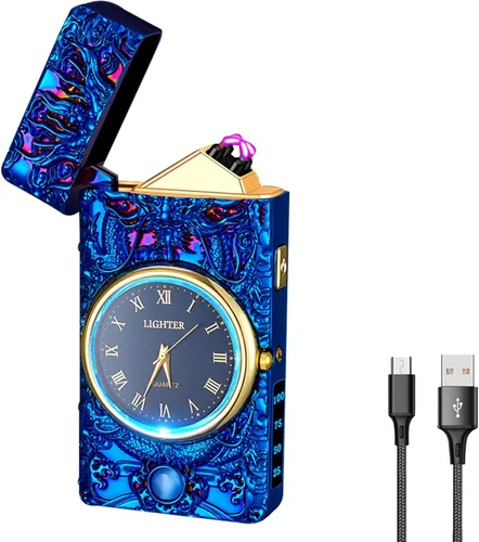 Vista 9 de Encendedor Eléctrico - Encendedor de Doble Arco USB Recargable, sin Llama, Resistente al Viento con Indicación LED de Batería para Velas, Acampada