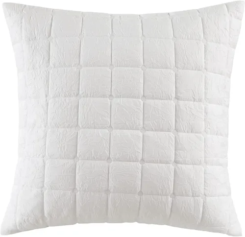 Vista 9 de N Natori Cherry Blossom - Funda de almohada europea acolchada individual, súper suave, lavable a máquina, funda de almohada decorativa cuadrada