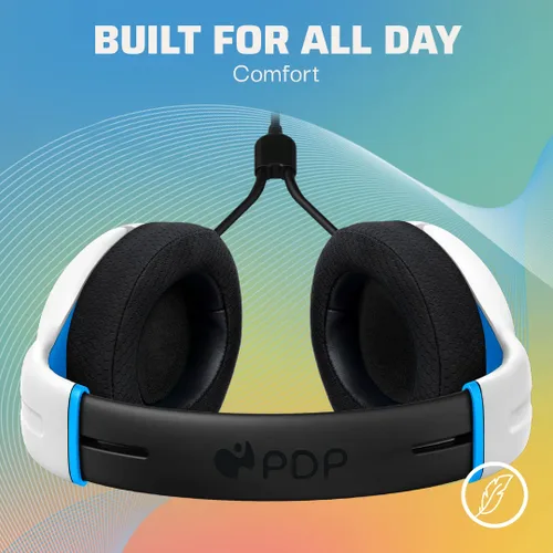 Vista 3 de PDP Gaming AIRLITE Xbox Headset with Microphone, Series XSXbox OnePCWindows, Lightweight Stereo Headphones, Wired Power, Noise-Cancelling mic- Ion