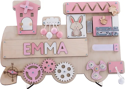 Vista 9 de Rompecabezas con nombres personalizados para niños pequeños (letras fijas I J), tablero personalizado para niños pequeños, tablero personalizado