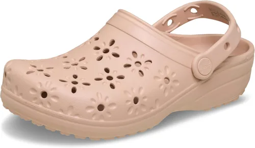 Vista 7 de Crocs Zuecos clásicos con corte floral unisex para adultos