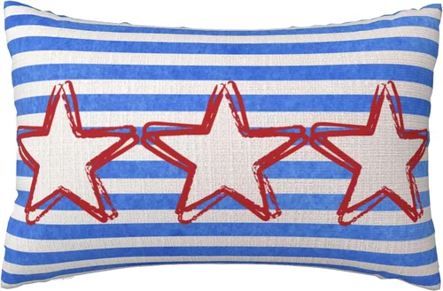 Vista 15 de Fundas de almohada de lino del 4 de julio de 1776, funda de almohada de lino para el Día de la Independencia, decoración de funda de almohada