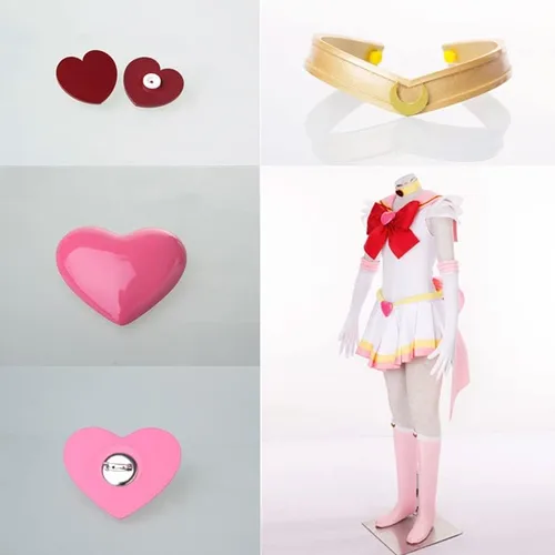 Vista 4 de YOUYI Traje de combate Chibiusa para mujer talla estadounidense disfraz de cosplay Chibi Super S