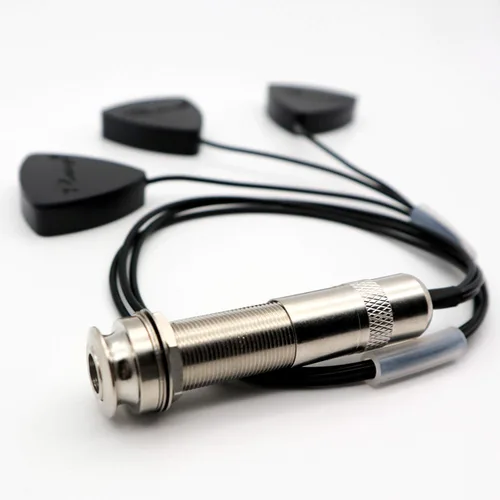 Vista 3 de Pastilla de guitarra acústica Micrófono de contacto Transductor piezoeléctrico para violonchelo banjo ukelele mandolina Guitarra Micrófono Pastilla