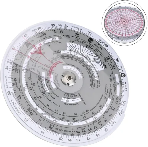 Vista 5 de E6B-R Flight Computer 6in Plastic Aviation Slide Rule(E6B-R)