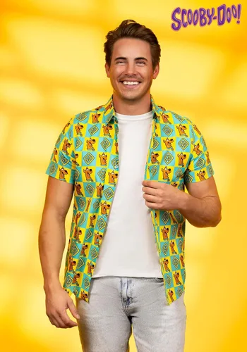 Vista 2 de Camisa con cuello Scooby Doo para adulto
