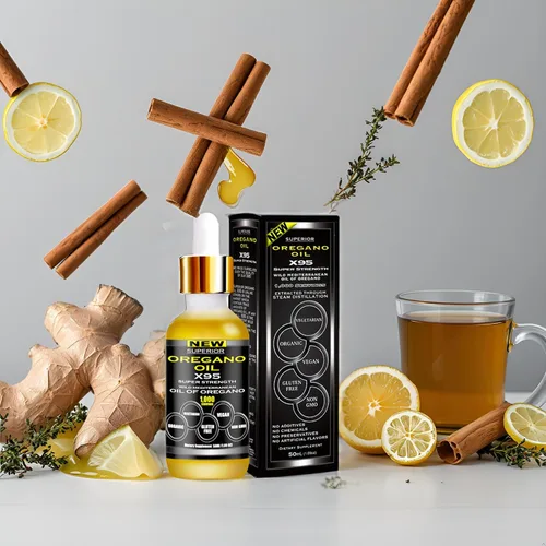 Vista 9 de Gotas de aceite de orégano orgánico – 1,000 porciones, suministro para 12 meses, aceite silvestre de orégano 9X Carvacrol, apoyo inmunológico