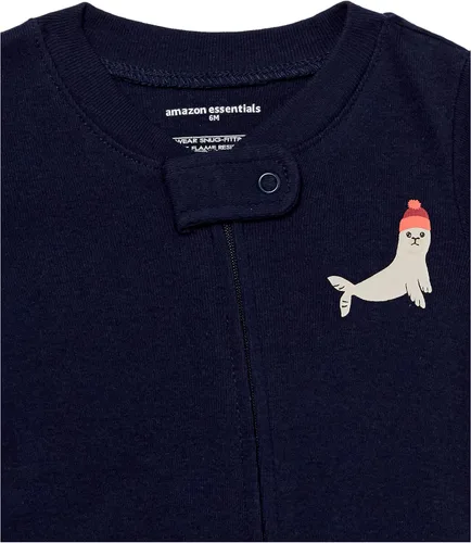 Vista 3 de Tienda Essentials Pijamas de algodón sin pies para niños pequeños y niñas, paquete múltiple