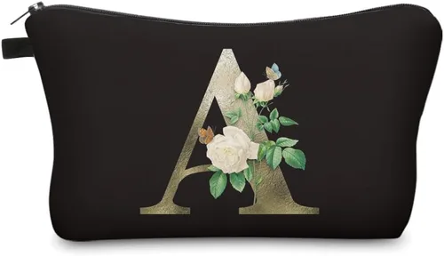 Vista 10 de Deanfun - Bolsa de maquillaje impermeable con diseño de mandala y flores, impermeable, espaciosa, cosmetiquera, bolsa de viaje ideal como regalo