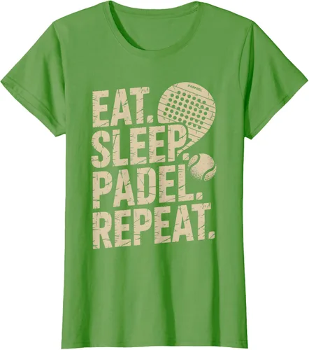 Vista 58 de Camiseta Eat Sleep Padel Repeat Padel Jugador de Tenis