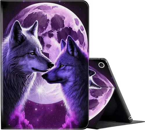 Vista 16 de Funda para todas las tabletas Amazon Kindle Fire 7 (9ª/7ª/5ª generación, versión 2019/2017/2015), funda inteligente con soporte deslizante