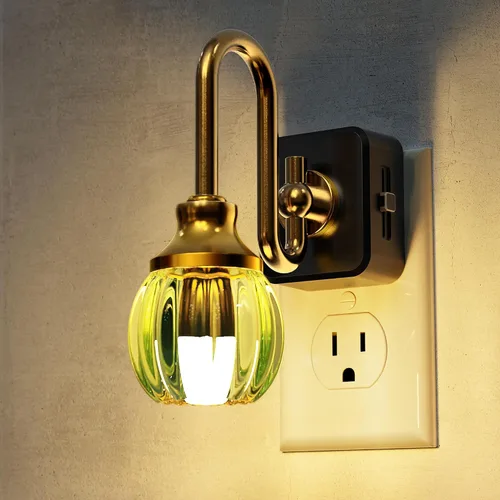 Vista 22 de L LOHAS LED - Luces nocturnas enchufables en la pared, temperatura de color ajustable 3000K/4000K/5000K, luz nocturna de burbujas con sensor