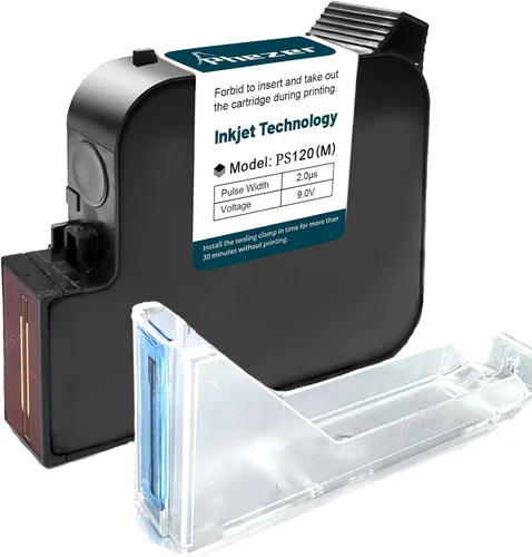 Vista 13 de Phezer Cartucho de tinta solvente de secado rápido original de repuesto PS100 impresora de inyección de tinta portátil y mini impresora de inyección