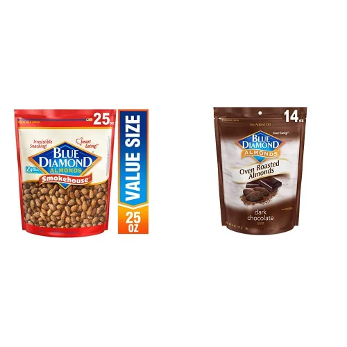 Vista 10 de Blue Diamond Almonds Paquete de nueces con sabor a vinagre Smokehouse y Salt 'N Vinagre